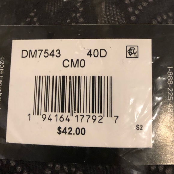 Maidenform 40D T-shirt Bra - underwire - Black & Grey Floral Lace - convertible - Picture 4 of 6